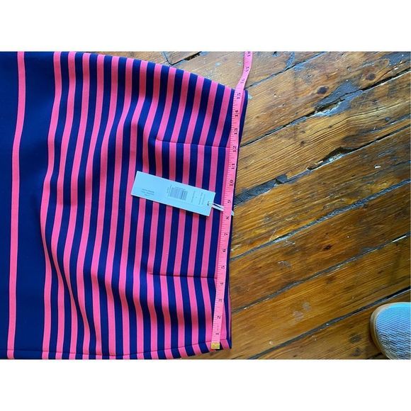 THAKOON ADDITION 🐾 NWT STRIPED MINI SKIRT Pink Blue Stripe Size 4, MSRP $350 - Picture 7 of 7